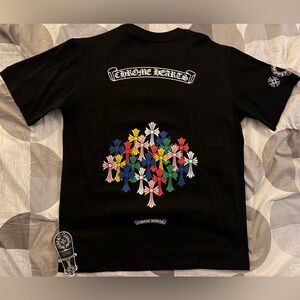 Chrome Hearts Multi Color Crosses Black T-Shirt Size XXL.